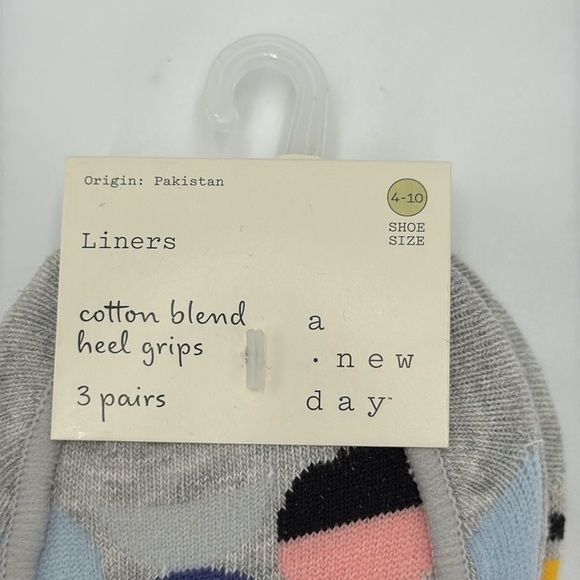 A New Day Heel Grip Liners – 3 Pairs. Shoe Size: 4–10. Cotton blend - Picture 3 of 5